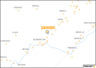 map of Gannon