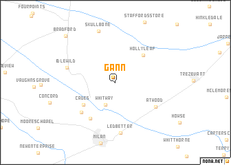 map of Gann