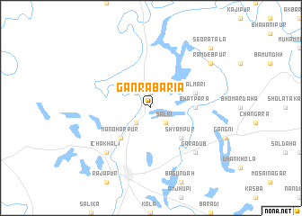 map of Gānrābāria