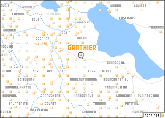 map of Ganthier