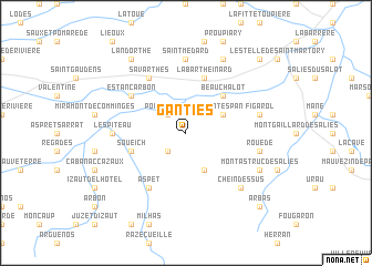 map of Ganties