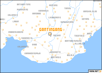 map of Gantingang