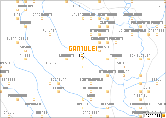 map of Gănţulei