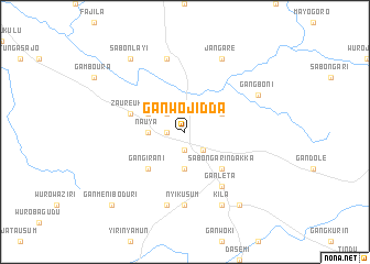 map of Ganwojidda