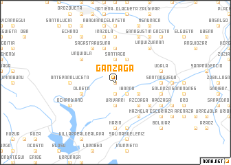 map of Ganzaga
