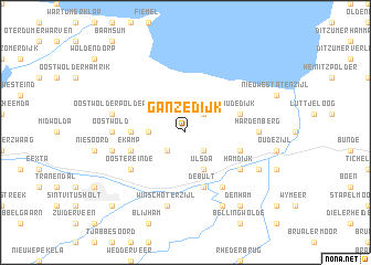 map of Ganzedijk