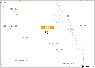 map of Gaoche