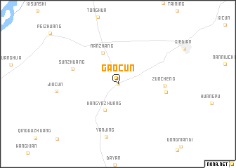 map of Gaocun