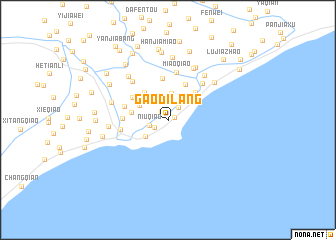 map of Gaodilang
