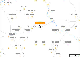 map of Gaoga