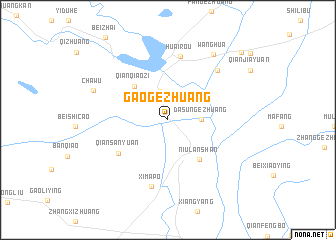 map of Gaogezhuang