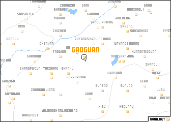 map of Gaoguan