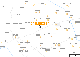 map of Gaolouzhen