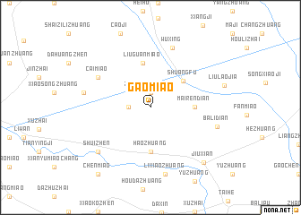 map of Gaomiao