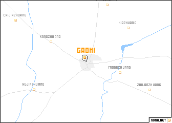 map of Gaomi