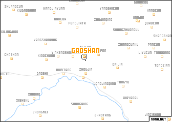 map of Gaoshan