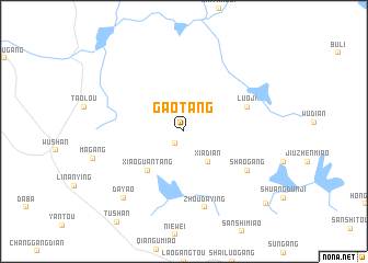 map of Gaotang