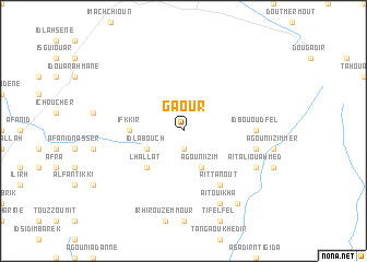 map of Gaour