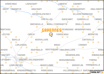 map of Gapennes