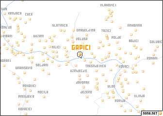 map of Gapići