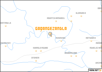 map of Gaqangezandla