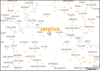 map of Garačevo