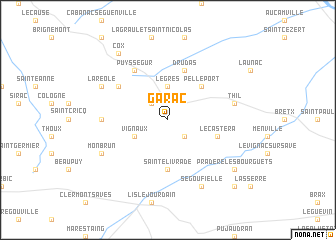 map of Garac