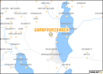 map of Gara Frunzeasca