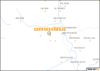map of Garame de Abajo