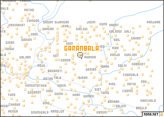 map of Garan Bāla