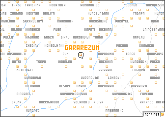 map of Garare Zum