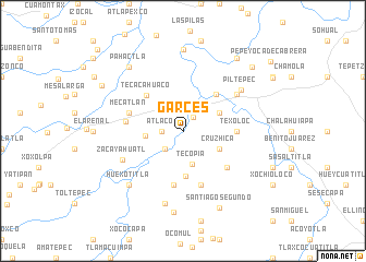 map of Garcés