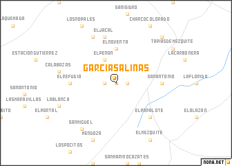 map of García Salinas