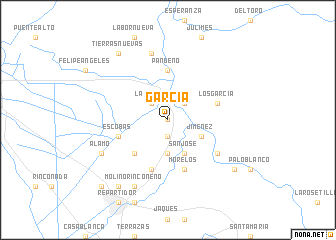 map of García