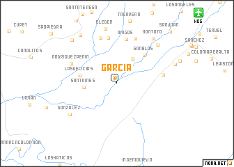 map of García