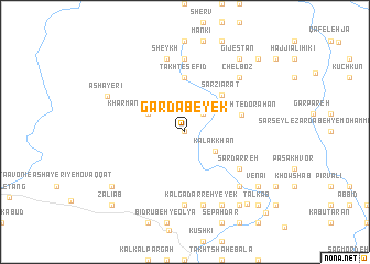 map of Gardāb-e Yek