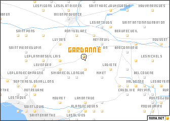 map of Gardanne