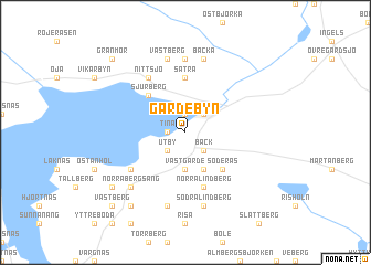 map of Gärdebyn