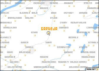 map of Gardeja