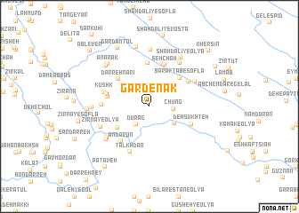 map of Gardenak