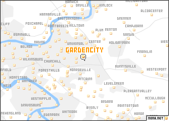 map of Garden City