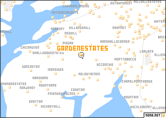 map of Garden Estates