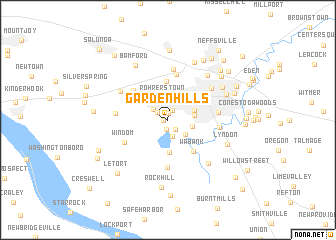 map of Garden Hills