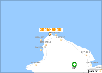 map of Garðskagi