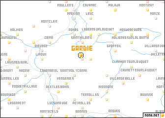 map of Gardie