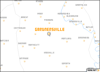 map of Gardnersville