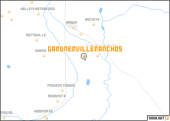 map of Gardnerville Ranchos