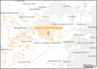 map of Gardner Woods