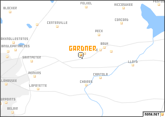 map of Gardner