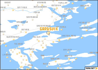 map of Gärdsvik